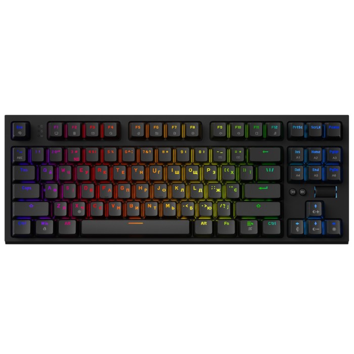 Дротова механічна клавіатура GamePro MK180B (Red) з Hot-Swap RGB Blac (MK180B)