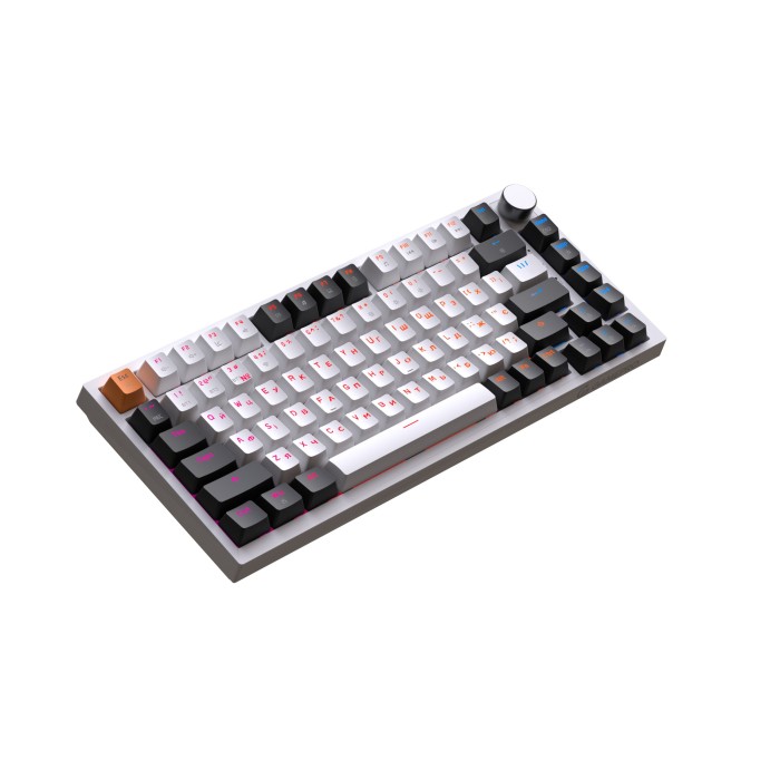 Бездротова механічна клавіатура GamePro Asgard Valhalla (MK160W Pro) 75% QLAB orange switches (MK160W Pro)