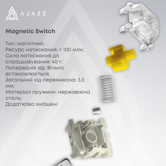 Клавіатура механічна дротова Ajazz AK680 MAX Magnetic Switch RGB USB Black (AK680-WM-B-A)