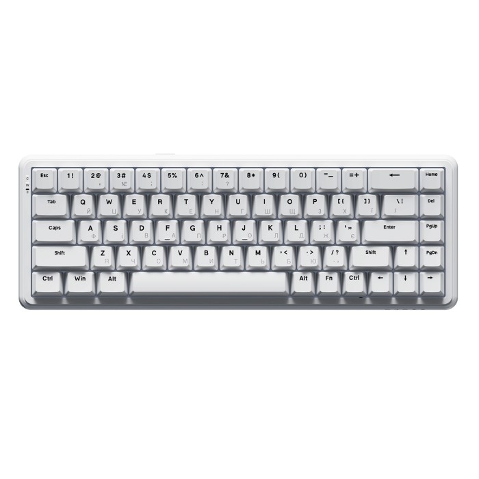 Клавіатура механічна дротова Ajazz AK680 MAX Magnetic Switch RGB USB White (AK680-WM-W-A)