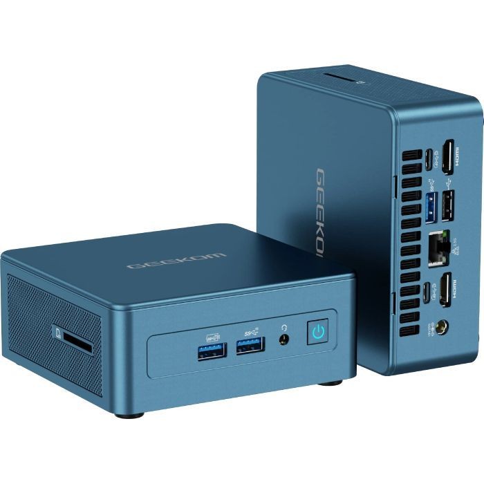 Міні ПК Неттоп GEEKOM Mini IT13 / Intel i7-13620H / RAM 32GB / SSD 1TB / 2 x HDMI / LAN / Wi-Fi 6E / Bluetooth 5.2 / Windows 11 / Grey (GMIT13i713620H-321T-EU)