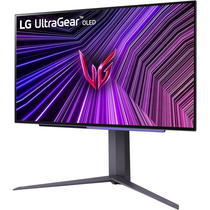 Монітор LG 27 27GS95QE-B 2xHDMI, DP, USB, Audio, OLED, 2560x1440, 240Hz, 0.03ms, DCI-P3 98.5%, G-SYNC, FreeSync, AdaptiveSync, Pivot, DisplayHDR TRUE BLACK 400 (27GS95QE-B)