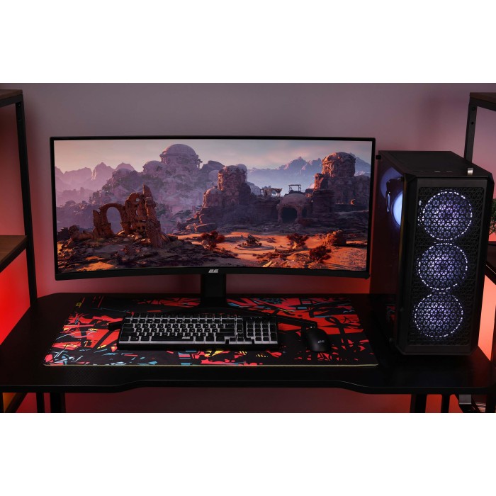 Монітор 2E GAMING 34 G3424B 2xHDMI, DP, VA, 3440x1440, 180Hz, 1ms, NTSC 85%, CURVED, FreeSync, HAS (2E-G3424B-01.UA)