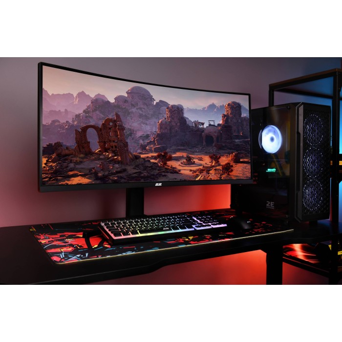 Монітор 2E GAMING 34 G3424B 2xHDMI, DP, VA, 3440x1440, 180Hz, 1ms, NTSC 85%, CURVED, FreeSync, HAS (2E-G3424B-01.UA)