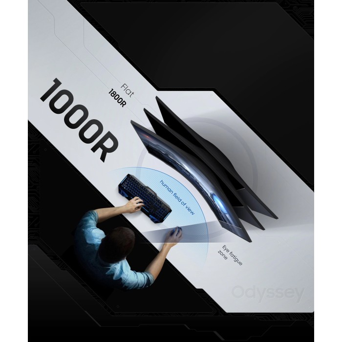 Монітор Samsung 34 Odyssey G5 C34G55TWW D-Sub, 2xHDMI, DP, VA, 3440x1440, 21:9, 165Hz, 1ms, CURVED (LC34G55TWWIXCI)