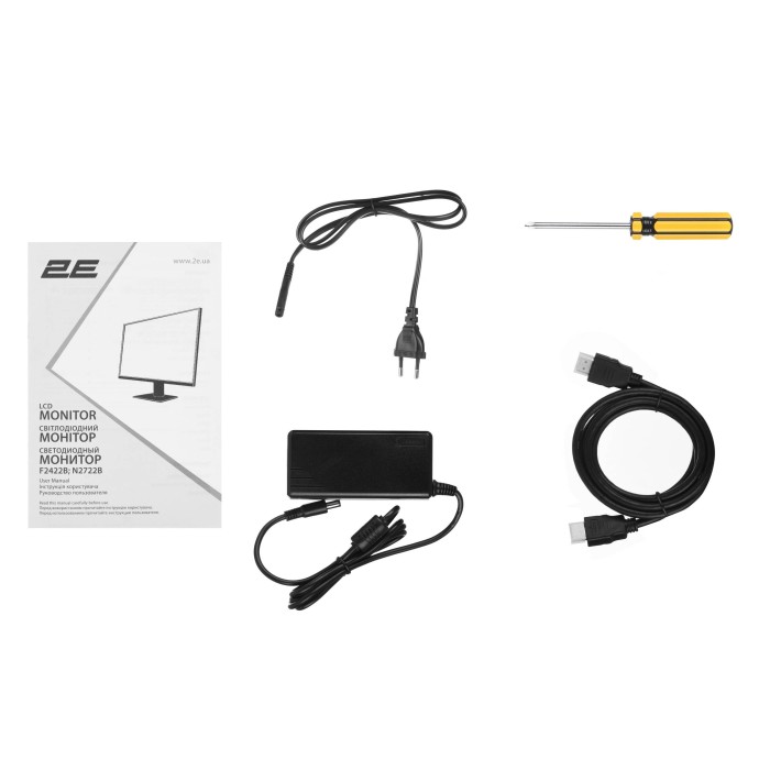 Монітор 2E 23.8 F2422B D-Sub, HDMI, IPS, 75Hz (2E-F2422B-01.UA)