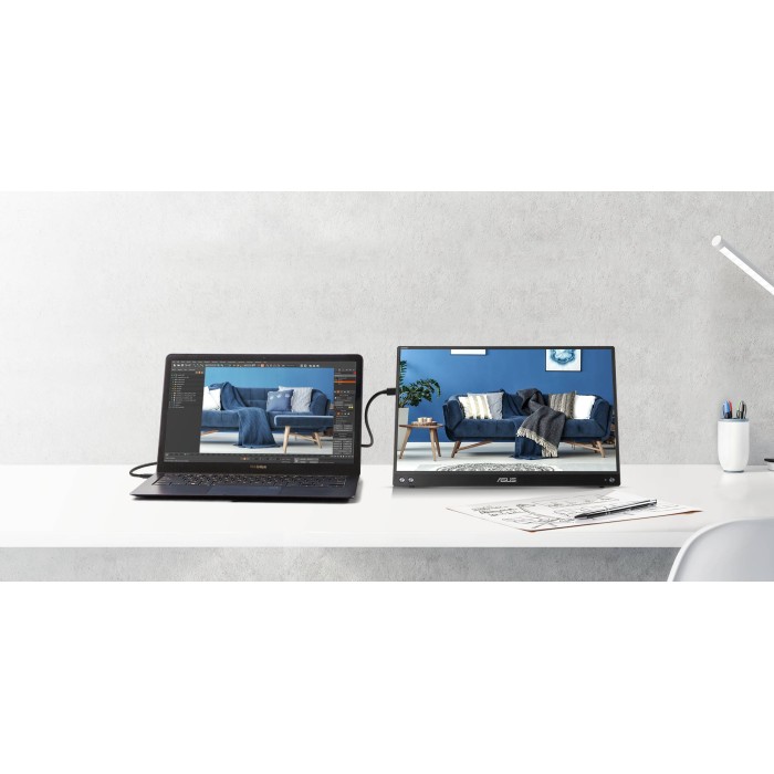 Монітор портативний Asus 15.6 ZenScreen MB16ACV USB-C, IPS, Case (90LM0381-B01370)