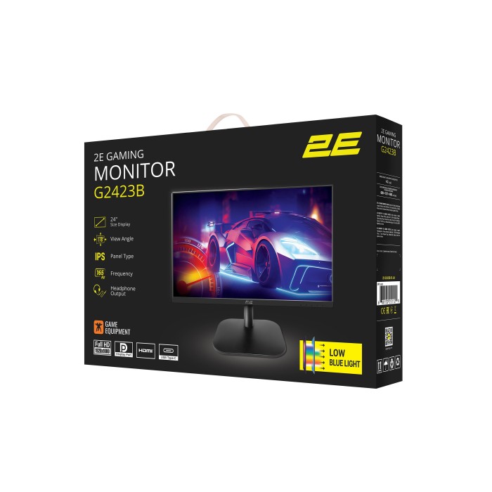 Монітор 2E GAMING 23.8 G2423B HDMI, DP, USB-C, Audio, IPS, 165Hz, 1ms, FreeSync (2E-G2423B-01.UA)