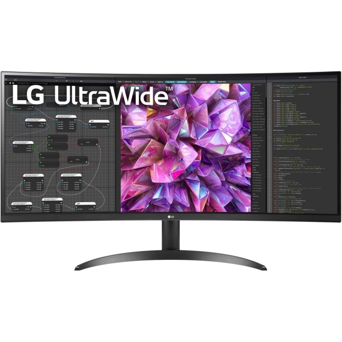 Монітор LG 34 34WQ60C-B 2xHDMI, DP, Audio, IPS, 3440x1440, 21:9; sRGB 99%, CURVED, HDR10 (34WQ60C-B)