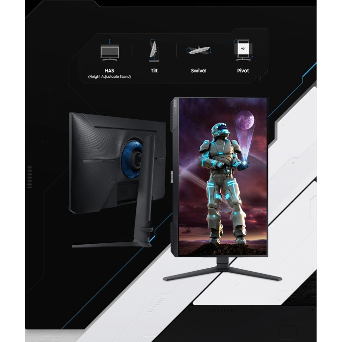 Монітор Samsung 27 Odyssey G4 S27BG400EI 2*HDMI, DP,, IPS, 240Hz, 1ms (LS27BG400EIXCI)