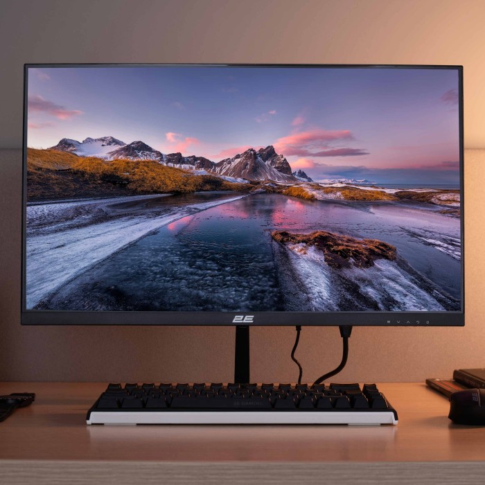 Монітор 2E 23.8 D2423B D-Sub, HDMI, MM, IPS, 75Hz, FreeSync (2E-D2423B-01.UA)
