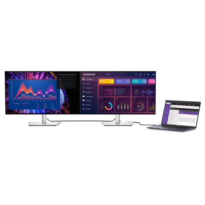 Монітор DELL 27 U2724DE HDMI, DP, USB-C, RJ-45, Audio, IPS, 2560x1440, 120Hz, sRGB 100%, Pivot (210-BKTV)