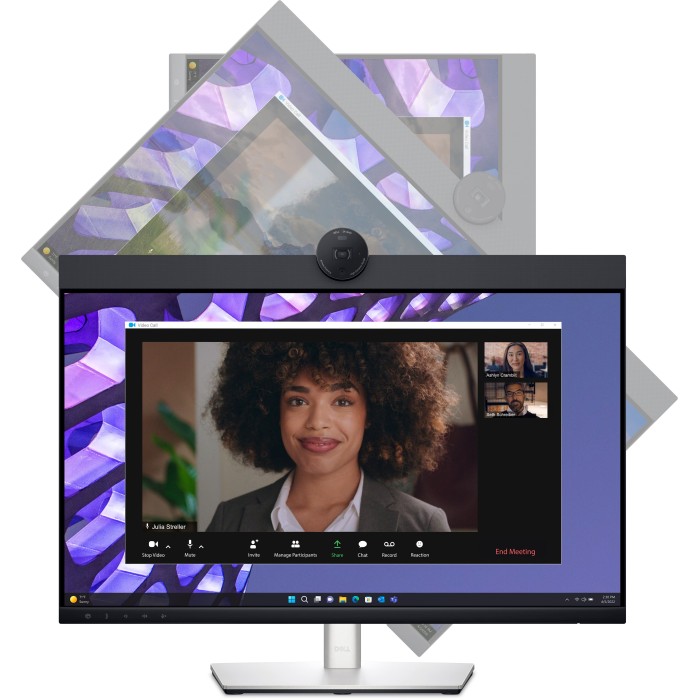 Монітор DELL 23.8 P2424HEB HDMI, DP, USB-C, RJ-45, MM, IPS, sRGB 99%, Pivot, Cam (210-BKVC)