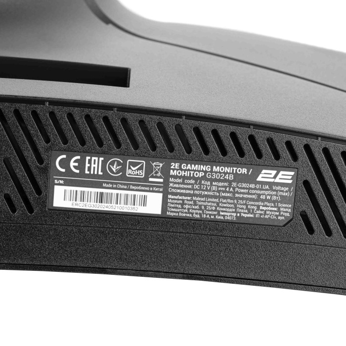 Монітор 2E GAMING 30 G3024B 2xHDMI, DP, Audio, VA, 2560x1080, 21:9, 200Hz, 1ms, CURVED, FreeSync (2E-G3024B-01.UA)