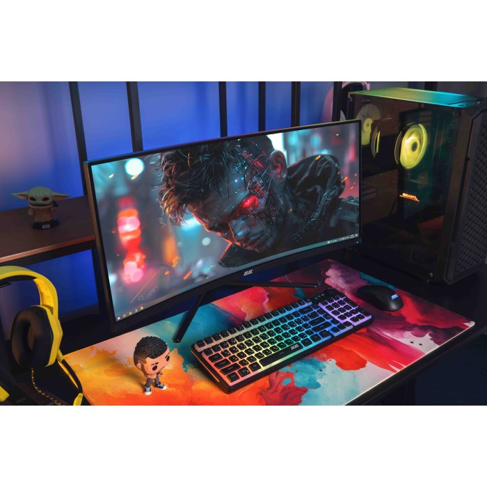Монітор 2E GAMING 30 G3024B 2xHDMI, DP, Audio, VA, 2560x1080, 21:9, 200Hz, 1ms, CURVED, FreeSync (2E-G3024B-01.UA)
