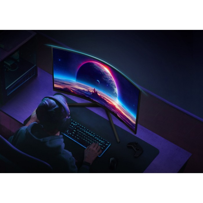 Монітор Samsung 27 Odyssey G55C 2xHDMI, DP, VA, 2560x1440, 165Hz, 1ms, CURVED (LS27CG550EIXCI)