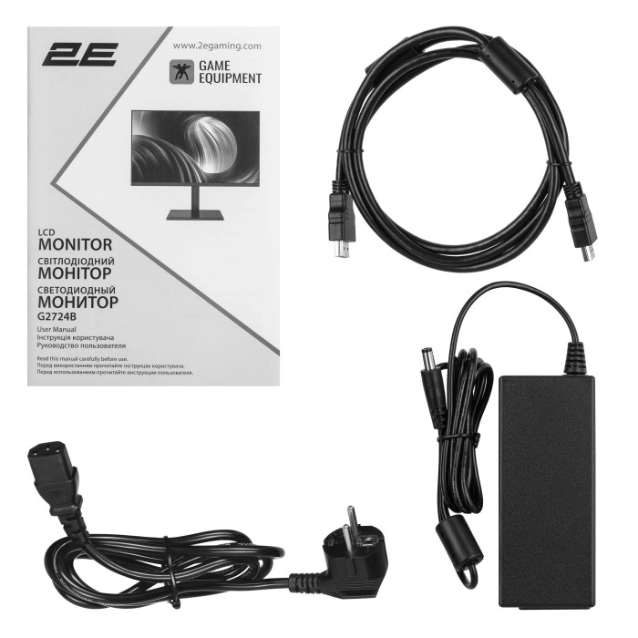 Монітор 2E GAMING 27 G2724B 2xHDMI, DP, IPS, 2560x1440, 180Hz, 1ms, FreeSync, HAS (2E-G2724B-01.UA)