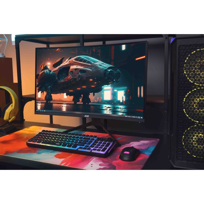 Монітор 2E GAMING 27 G2724BV HDMI, DP, VA, 2560x1440, 165Hz, 1ms, CURVED, FreeSync (2E-G2724BV-01.UA)