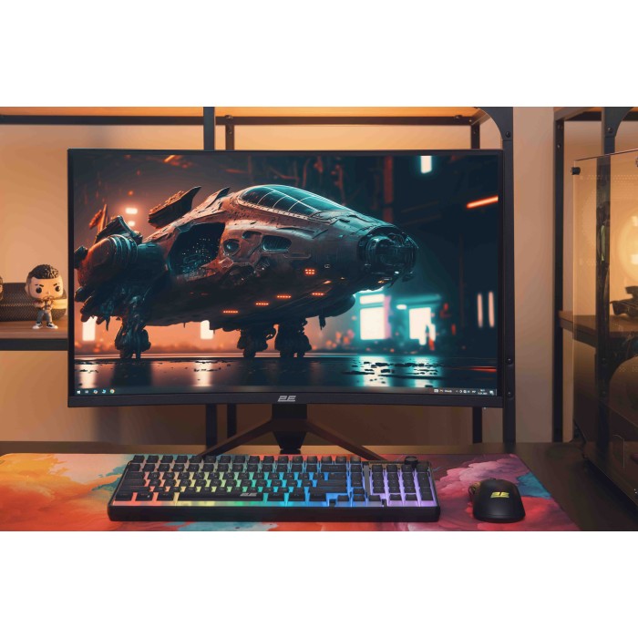 Монітор 2E GAMING 27 G2724BV HDMI, DP, VA, 2560x1440, 165Hz, 1ms, CURVED, FreeSync (2E-G2724BV-01.UA)