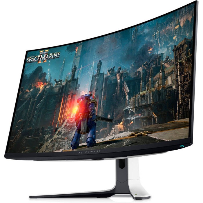 Монітор DELL 31.6 AW3225QF 2xHDMI, DP, USB, QD-OLED, 3840x2160, 240Hz, 0.03ms, DCI-P3 99%, CURVED, G-SYNC, FreeSync, Pivot, HDR TrueBlack 400 (210-BLLV)