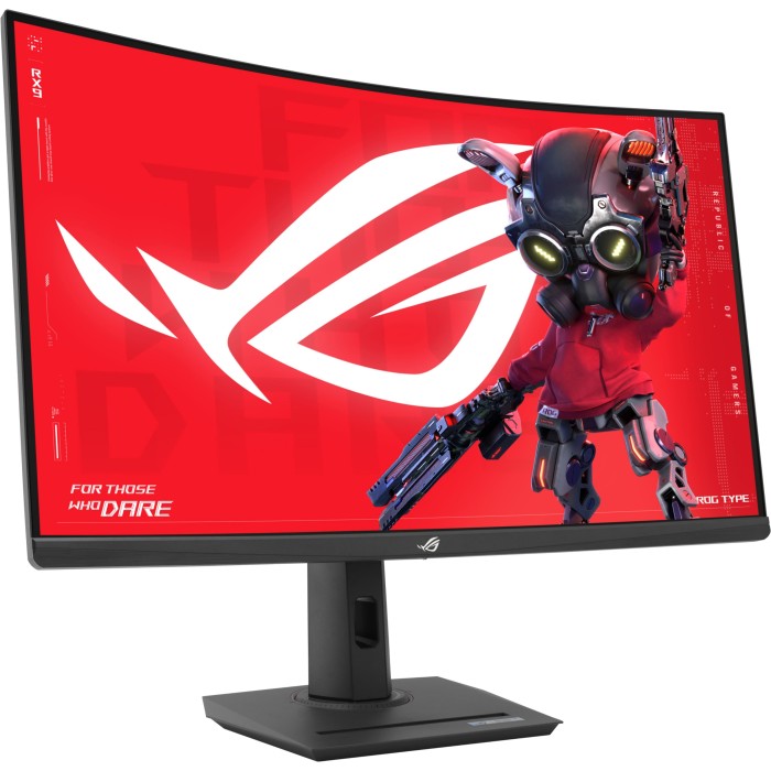 Монітор Asus 31.5 ROG Strix XG32WCS HDMI, DP, USB-C, Audio, VA, 2560x1440, 180Hz, 1ms, sRGB 125%, CURVED, FreeSync, HAS, HDR400 (90LM0AC0-B01970)