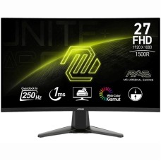 Монітор MSI 27 MAG 27C6X 2xHDMI, DP, USB-C, 2xUSB, Audio, VA, 250Hz, 1ms, sRGB 99%, CURVED, AdaptiveSync (9S6-3CE01M-002)