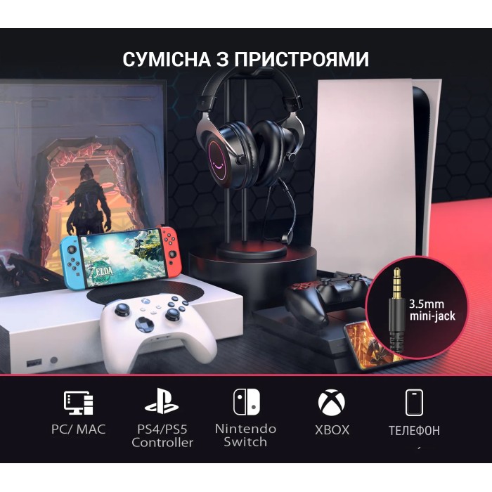 Гарнітура Fifine RGB H3W (H3W)