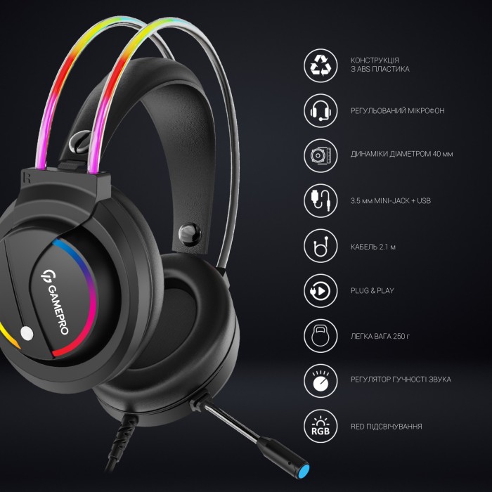 Гарнітура ігрова GamePro Nitro (HS733) (HS733)