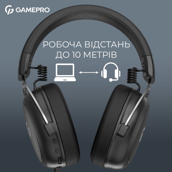 Бездротова ігрова гарнітура Gamepro Asgard Skald (HSW160B) 4-Mode (HSW160B)