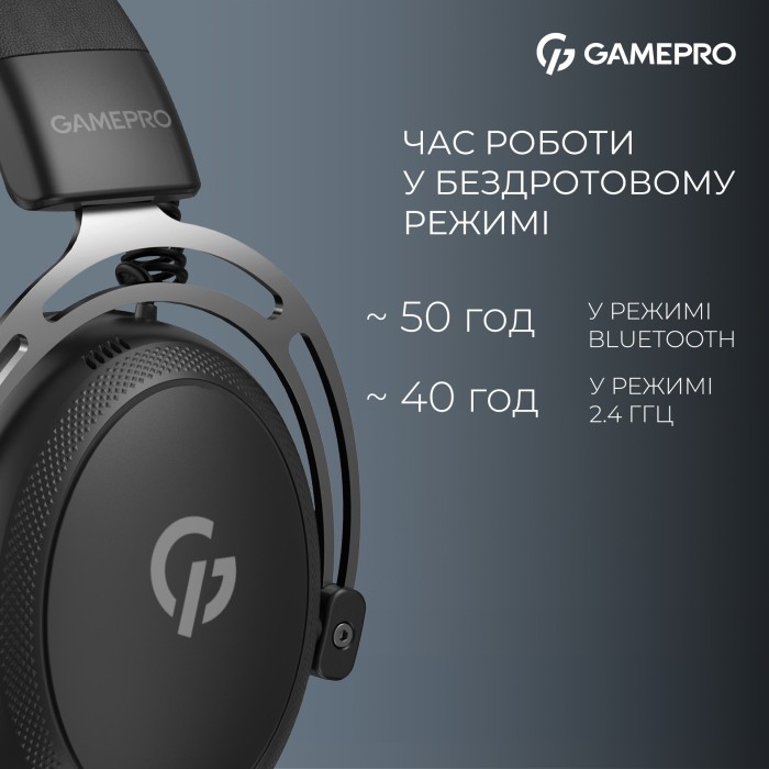 Бездротова ігрова гарнітура Gamepro Asgard Skald (HSW160B) 4-Mode (HSW160B)