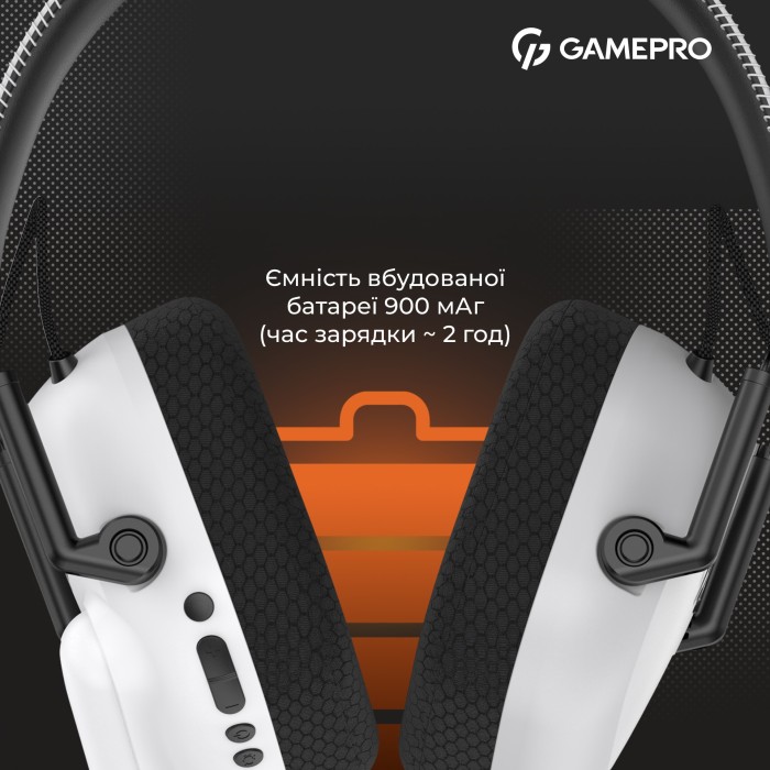 Бездротова ігрова гарнітура Gamepro Genesis Mercury Pro (HSW120W) 3-Mode (HSW120W)