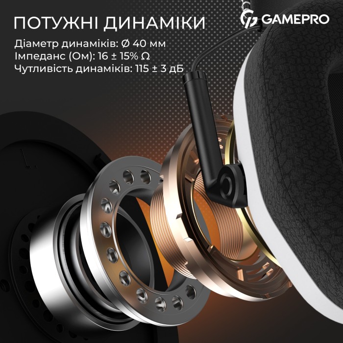 Бездротова ігрова гарнітура Gamepro Genesis Mercury Pro (HSW120W) 3-Mode (HSW120W)