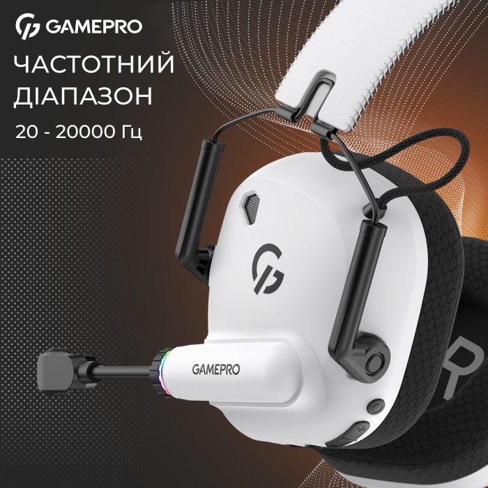 Бездротова ігрова гарнітура Gamepro Genesis Mercury Pro (HSW120W) 3-Mode (HSW120W)