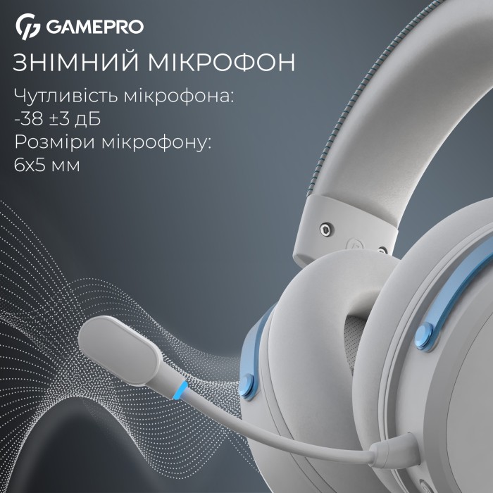 Бездротова ігрова гарнітура GamePro Asgard Skadi (HSW191WB) (HSW191WB)