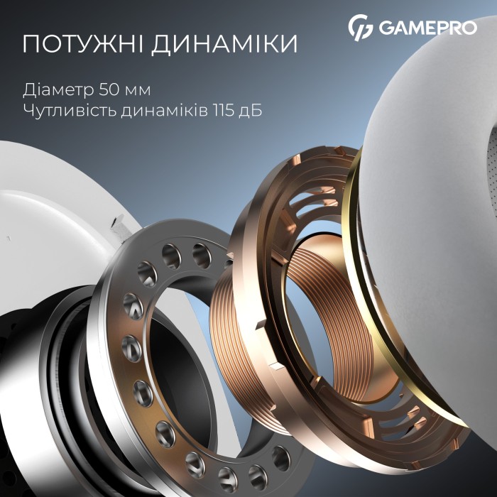 Бездротова ігрова гарнітура GamePro Asgard Skadi (HSW191WB) (HSW191WB)