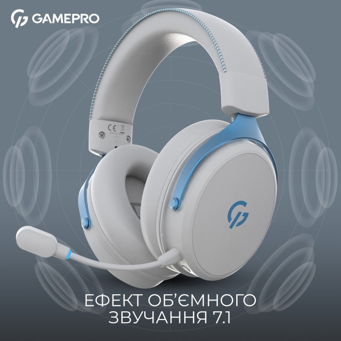 Бездротова ігрова гарнітура GamePro Asgard Skadi (HSW191WB) (HSW191WB)