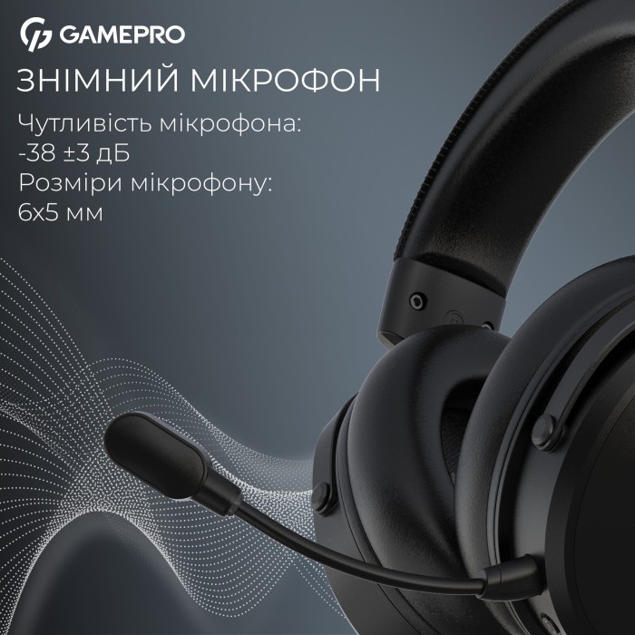Бездротова ігрова гарнітура GamePro Asgard Skadi (HSW191B) (HSW191B)