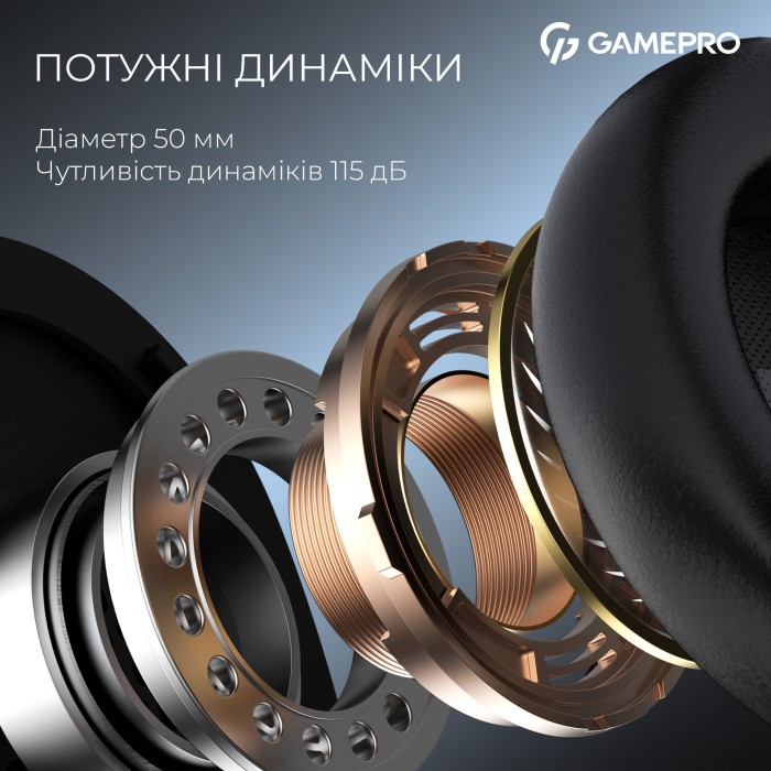 Бездротова ігрова гарнітура GamePro Asgard Skadi (HSW191B) (HSW191B)