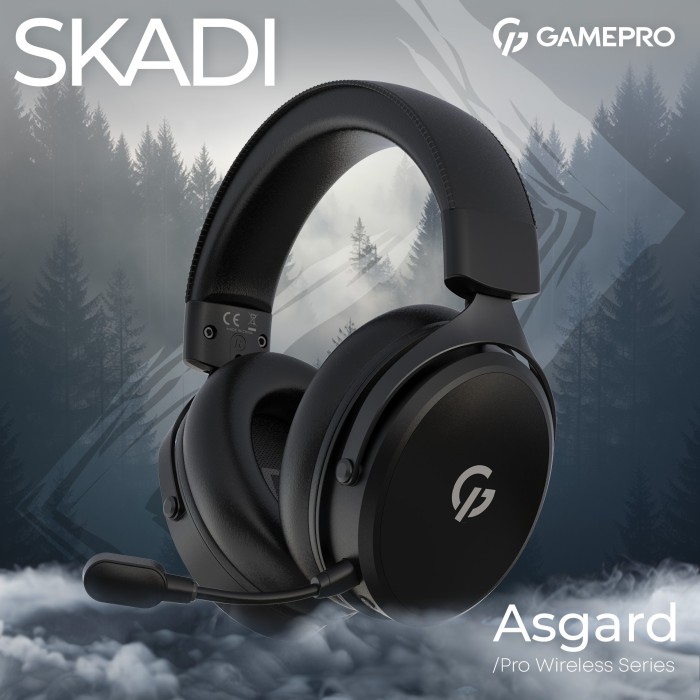 Бездротова ігрова гарнітура GamePro Asgard Skadi (HSW191B) (HSW191B)