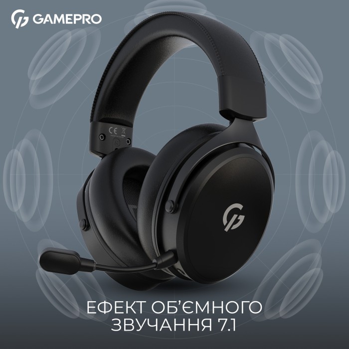 Бездротова ігрова гарнітура GamePro Asgard Skadi (HSW191B) (HSW191B)