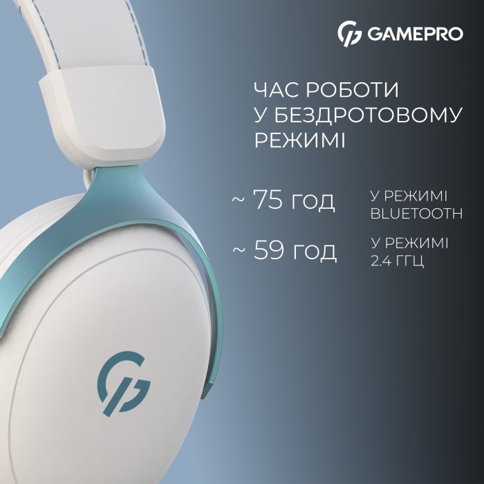 Бездротова ігрова гарнітура GamePro Asgard Freya Pro (HSW201WB) (HSW201WB)