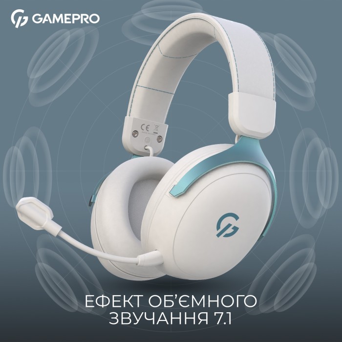 Бездротова ігрова гарнітура GamePro Asgard Freya Pro (HSW201WB) (HSW201WB)