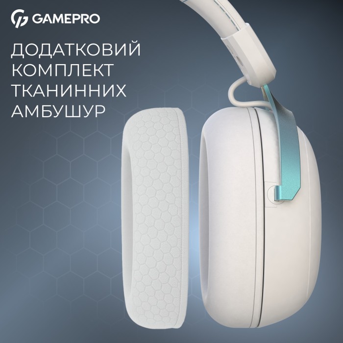 Бездротова ігрова гарнітура GamePro Asgard Freya Pro (HSW201WB) (HSW201WB)