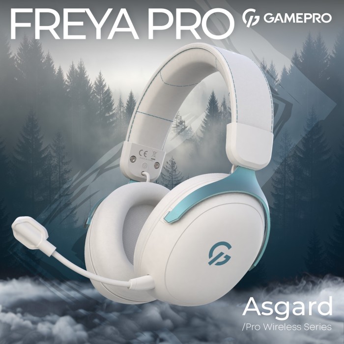 Бездротова ігрова гарнітура GamePro Asgard Freya Pro (HSW201WB) (HSW201WB)