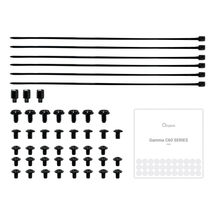 Корпус для комп'ютера ATX W/O PSU GAMMA C60 BK (GAMMA-C60-BKG000XX-GL) OCYPUS (GAMMA-C60-BKG000XX-GL)