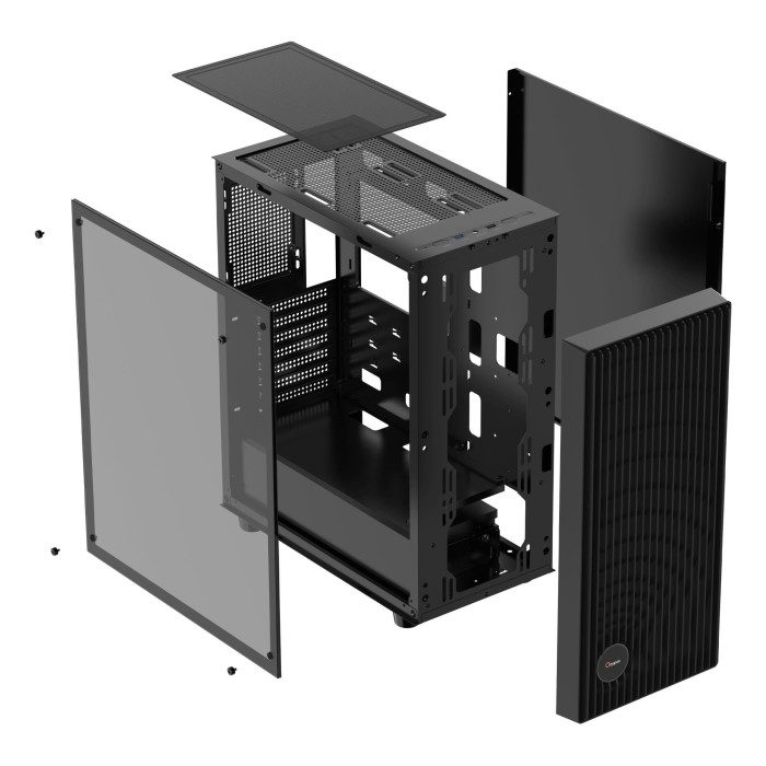 Корпус для комп'ютера ATX W/O PSU GAMMA C70 BK (GAMMA-C70-BKG000XX-GL) OCYPUS (GAMMA-C70-BKG000XX-GL)