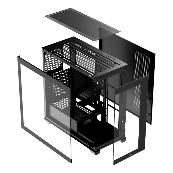 Корпус для комп'ютера ATX W/O PSU GAMMA C72 BK (GAMMA-C72-BKD000XX-GL) OCYPUS (GAMMA-C72-BKD000XX-GL)