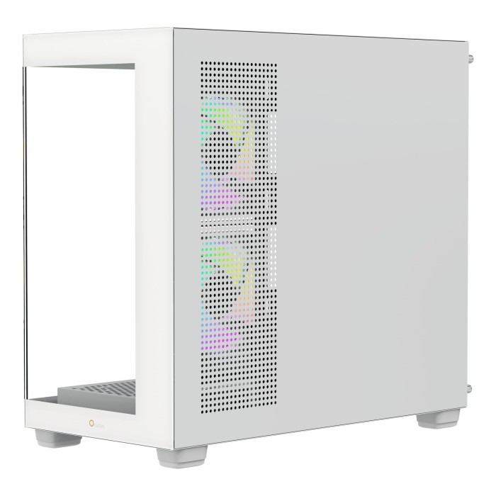 Корпус для комп'ютера MATX W/O PSU GAMMA C52 WH ARGB (GAMMA-C52-WHD300XX-GL) OCYPUS (GAMMA-C52-WHD300XX-GL)