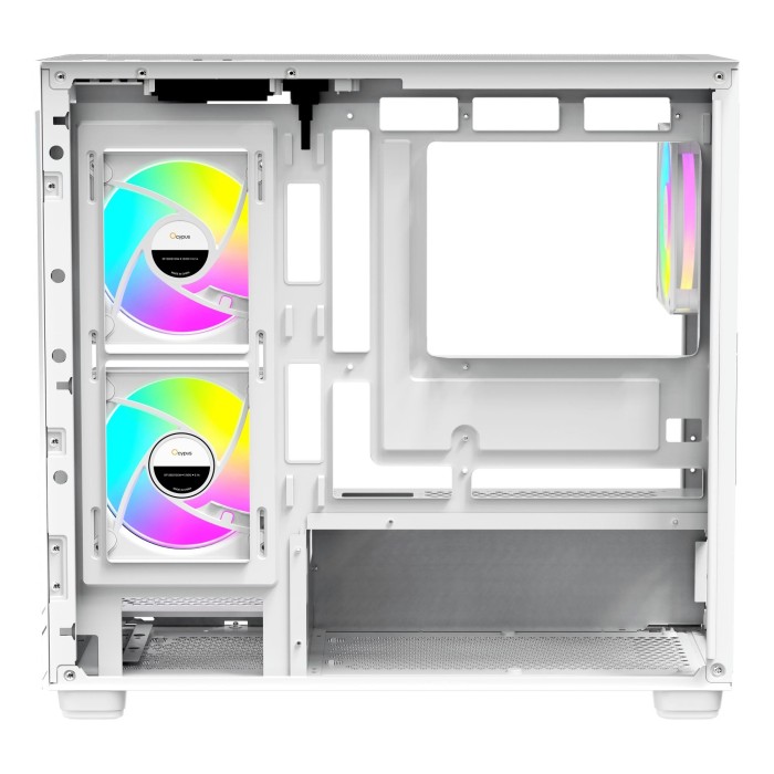 Корпус для комп'ютера MATX W/O PSU GAMMA C52 WH ARGB (GAMMA-C52-WHD300XX-GL) OCYPUS (GAMMA-C52-WHD300XX-GL)