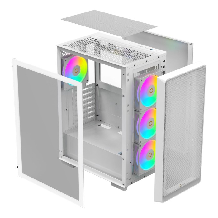 Корпус для комп'ютера ATX W/O PSU GAMMA C60 WH ARGB (GAMMA-C60-WHG400XX-GL) OCYPUS (GAMMA-C60-WHG400XX-GL)